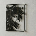 Cuadro decorativo en acero de Goku SSJ4 de Dragon Ball cortado a láser - Noxhound