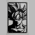 Cuadro decorativo en acero de Goku Ultra Instinto de Dragon Ball cortado a láser - Noxhound