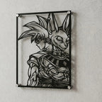 Cuadro decorativo en acero de Goku y Beerus de Dragon Ball cortado a láser - Noxhound