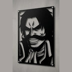 Cuadro decorativo en acero de Gol D. Roger de One Piece cortado a láser - Noxhound