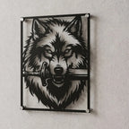 Cuadro Decorativo Videojuego Dark Souls Gran Lobo Sif en Acero