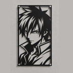 Cuadro Decorativo Anime Fairy Tail Gray Fullbuster en Acero