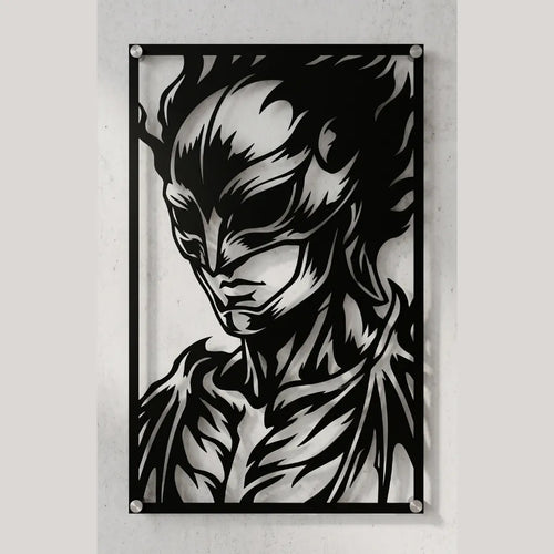 Cuadro decorativo en acero de Griffith Femto de Berserk cortado a láser - Noxhound