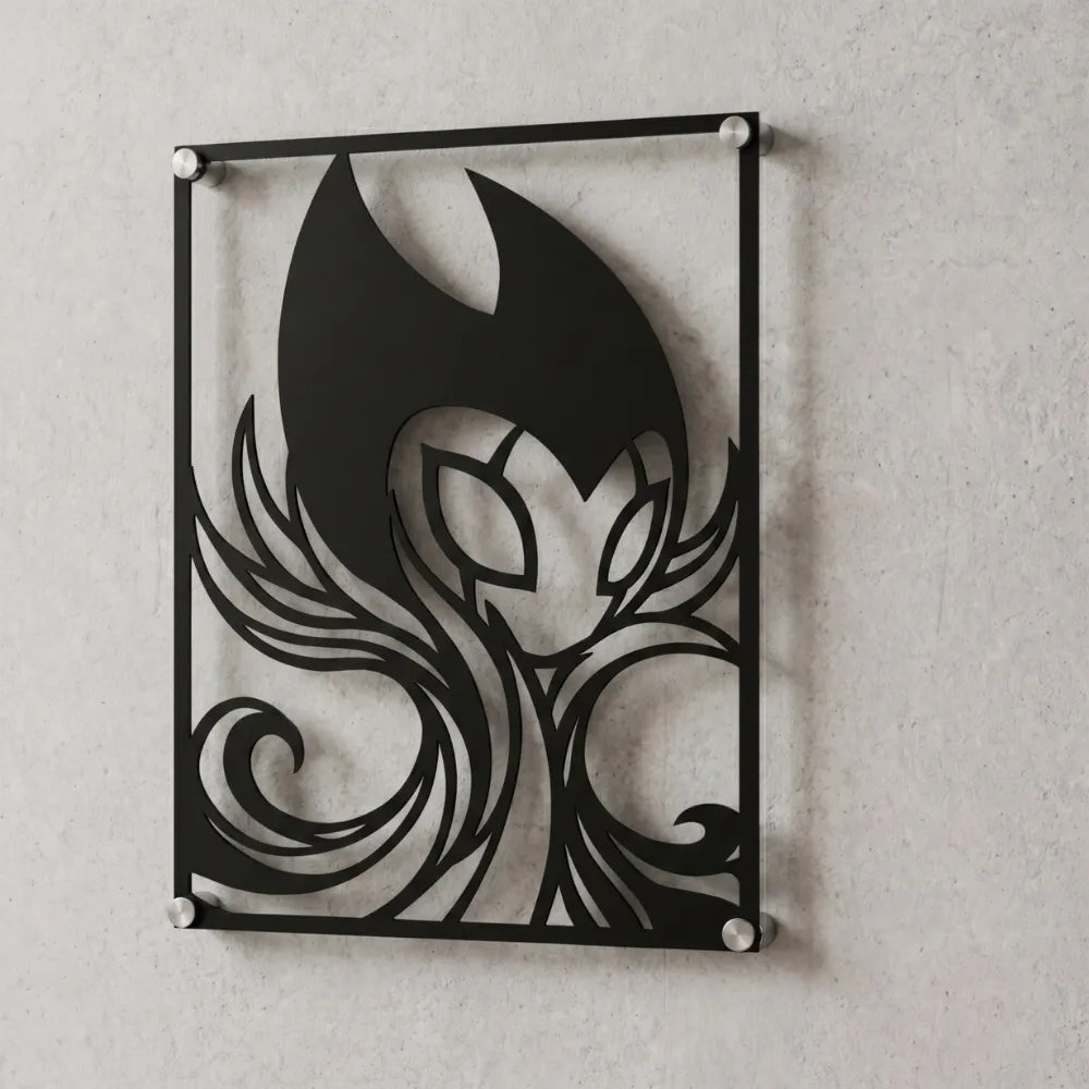 Cuadro Decorativo Videojuego Hollow Knight Grimm en Acero