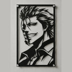Cuadro decorativo en acero de Grimmjow Jaegerjaquez de Bleach cortado a láser - Noxhound