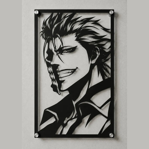 Cuadro decorativo en acero de Grimmjow Jaegerjaquez de Bleach cortado a láser - Noxhound