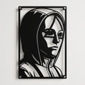 Cuadro Decorativo Serie El Juego del Calamar Guardia Enmascarado en Acero