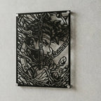 Cuadro decorativo en acero de Gyomei Himejima de Kimetsu no Yaiba cortado a láser - Noxhound