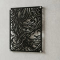 Cuadro decorativo en acero de Gyutaro de Kimetsu no Yaiba cortado a láser - Noxhound
