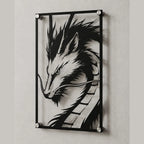 Cuadro decorativo en acero de Haku Dragón de El Viaje de Chihiro cortado a láser - Noxhound