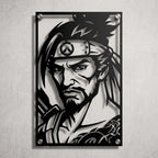 Cuadro Decorativo Videojuego Overwatch Hanzo en Acero