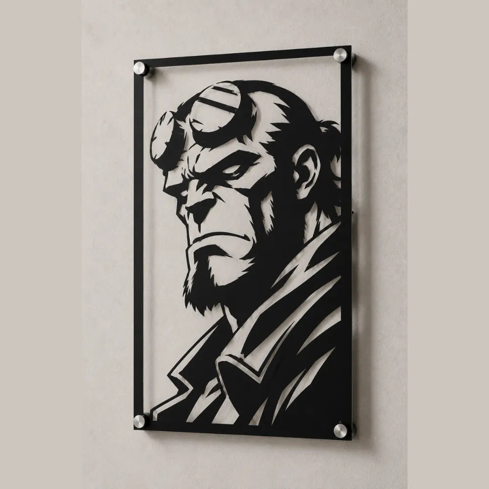 Cuadro Decorativo Comic Hellboy en Acero
