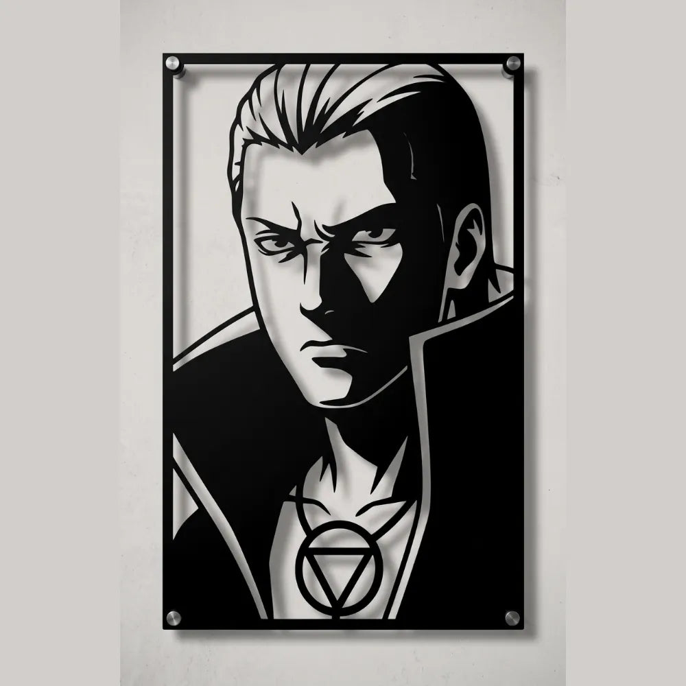 Cuadro Decorativo Anime Naruto Hidan en Acero