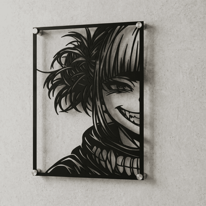 Cuadro Decorativo Anime My Hero Academia Himiko Toga en Acero