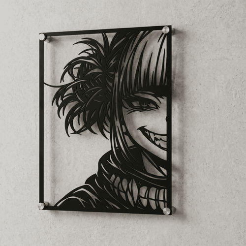 Cuadro Decorativo Anime My Hero Academia Himiko Toga en Acero