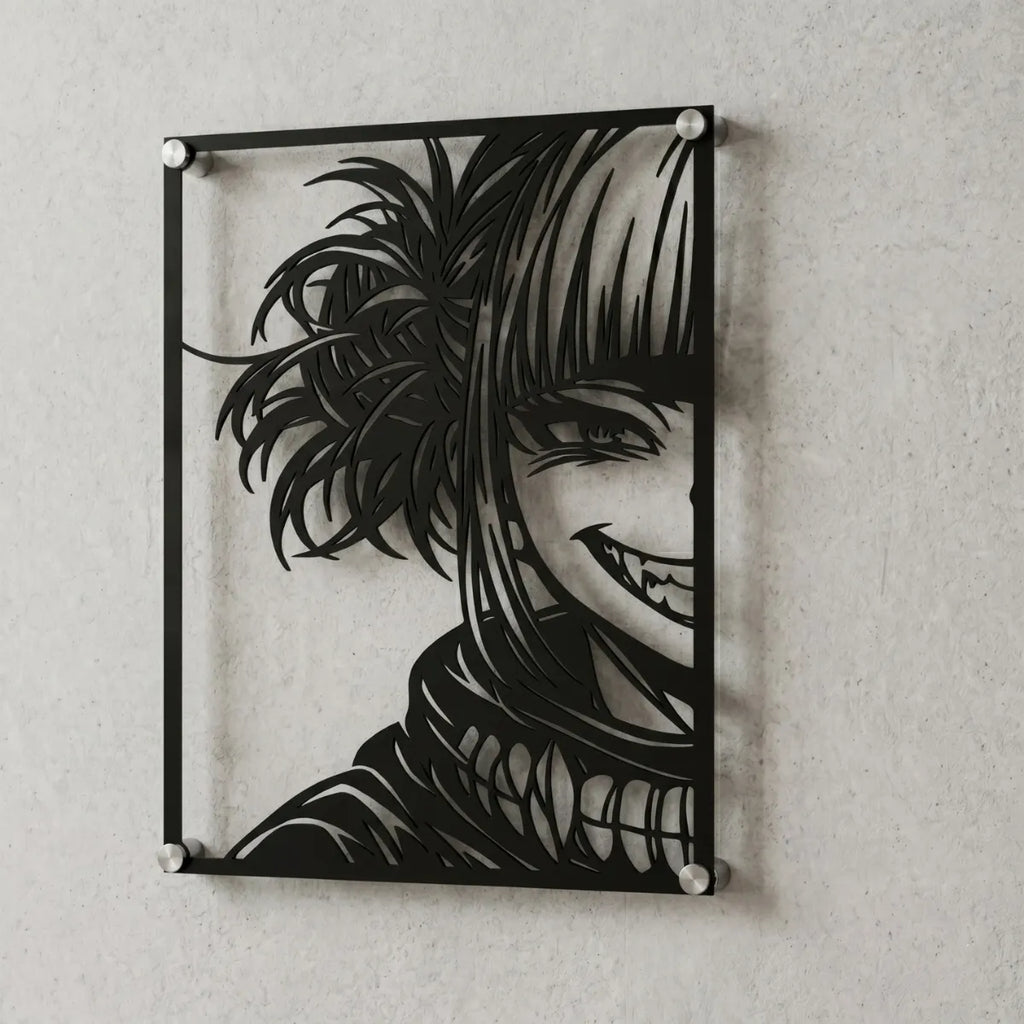 Cuadro decorativo en acero de Himiko Toga de My Hero Academia cortado a láser - Noxhound