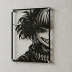 Cuadro decorativo en acero de Himiko Toga de My Hero Academia cortado a láser - Noxhound