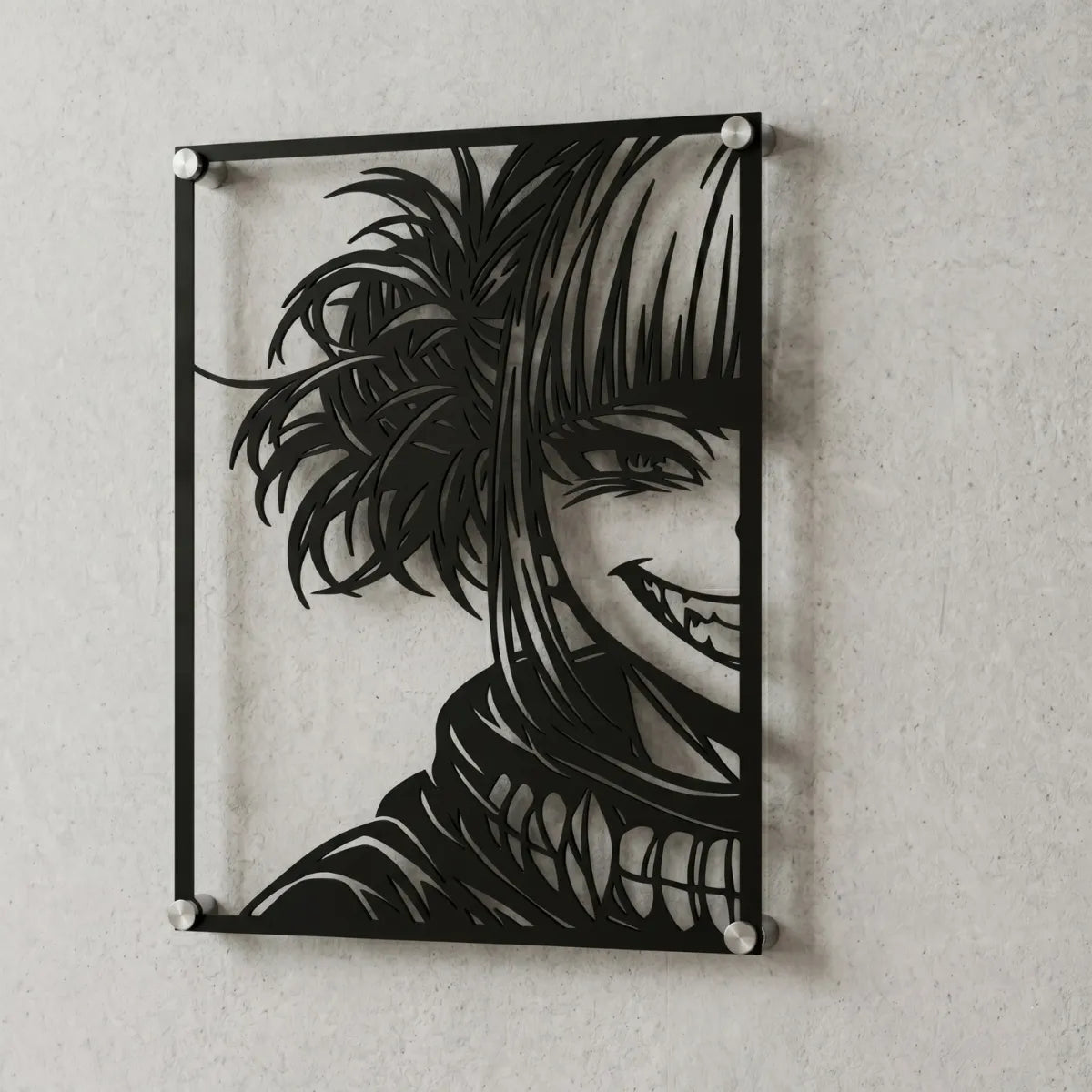 Cuadro decorativo en acero de Himiko Toga de My Hero Academia cortado a láser - Noxhound