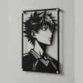 Cuadro Decorativo Anime Haikyuu Hinata Shoyo en Acero