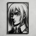 Cuadro decorativo en acero de Historia Reiss de Shingeki no Kyojin cortado a láser - Noxhound