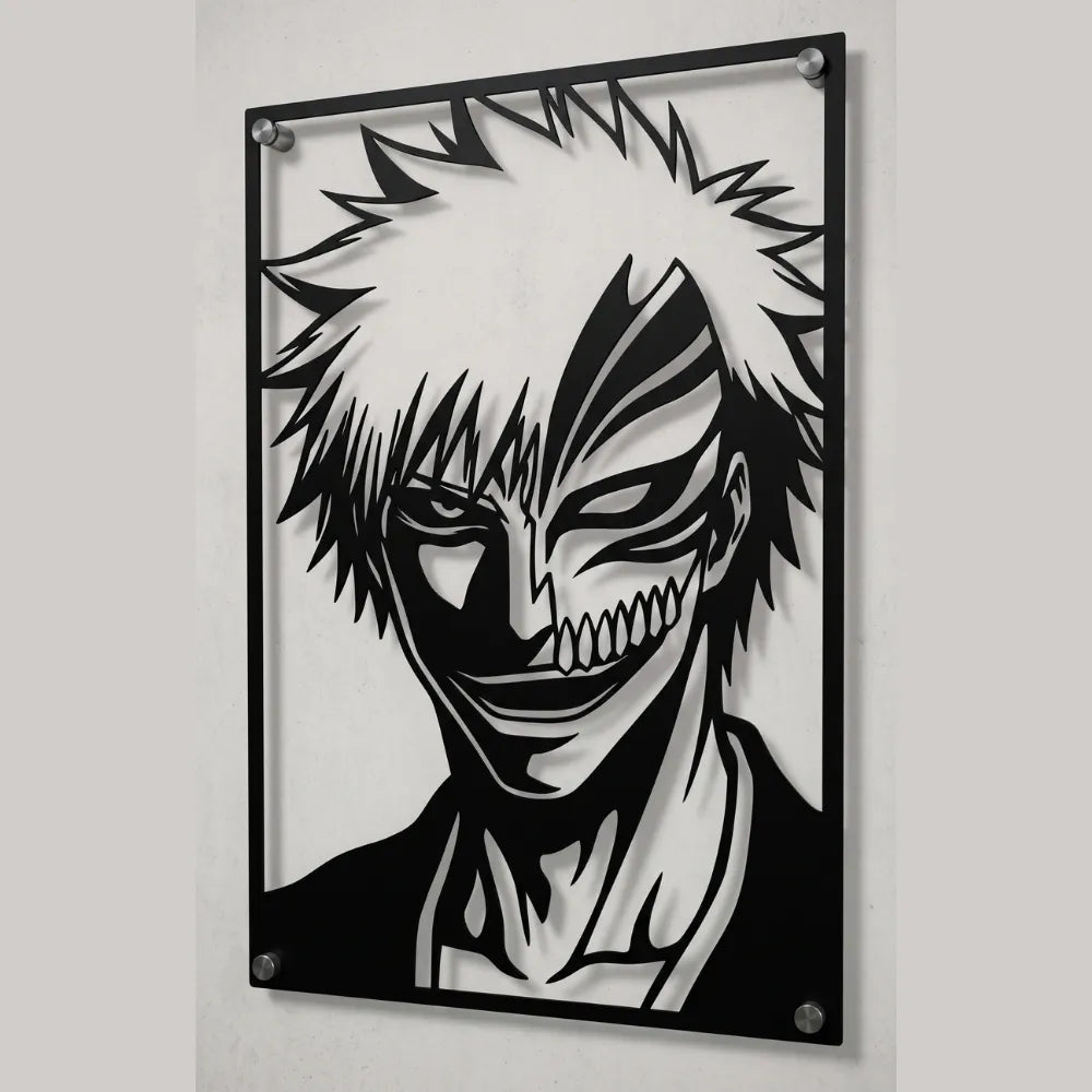 Cuadro Decorativo Anime Bleach Hollow Ichigo en Acero