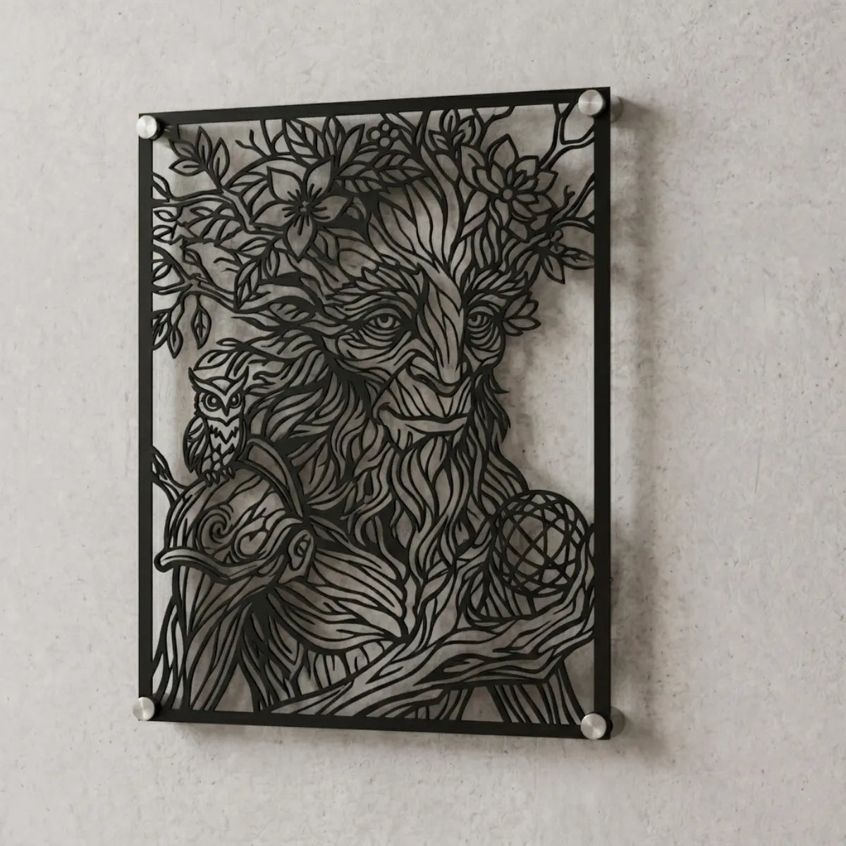 Cuadro decorativo de Ivern de League of Legends en acero cortado a láser