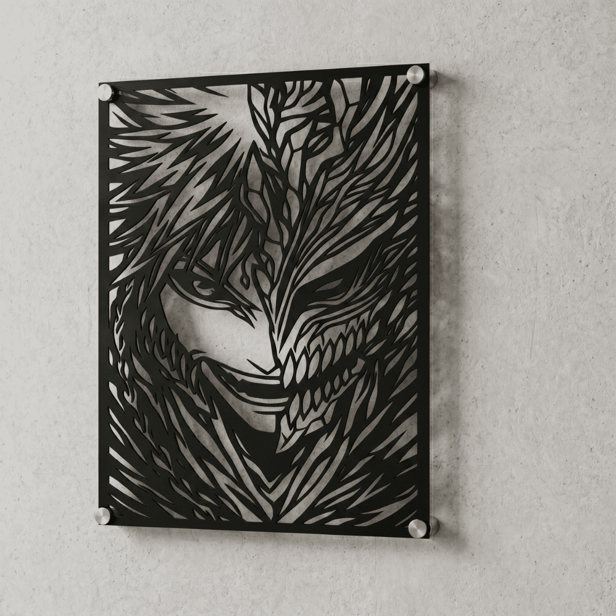 Cuadro Decorativo Anime Bleach Ichigo Kurosaki en Acero