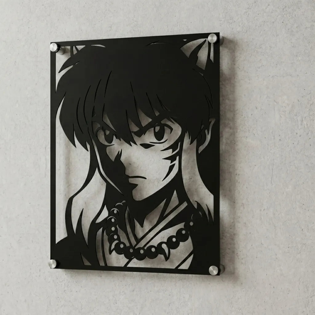 Cuadro decorativo en acero de Inuyasha de Inuyasha cortado a láser - Noxhound