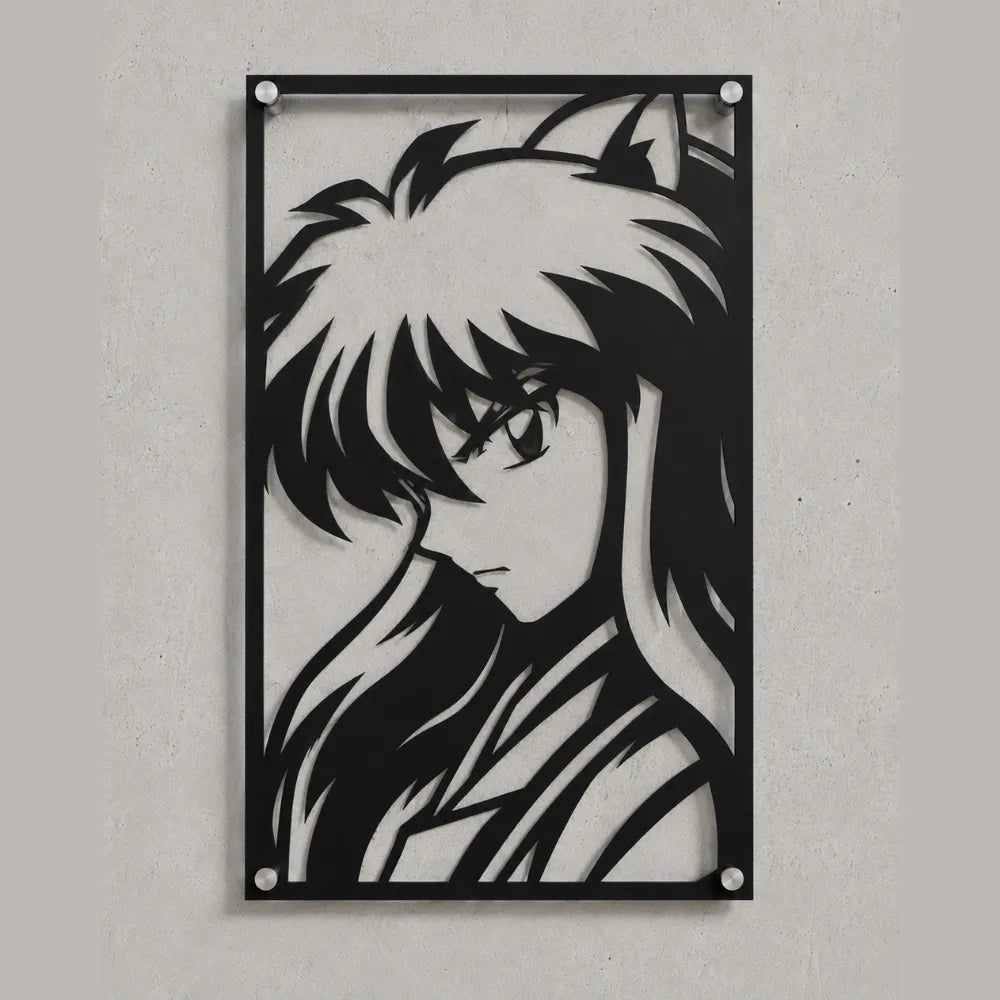 Cuadro Decorativo Anime Inuyasha Inuyasha Versión B en Acero