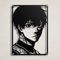 Cuadro decorativo en acero de Isagi Yoichi de Blue Lock cortado a láser - Noxhound