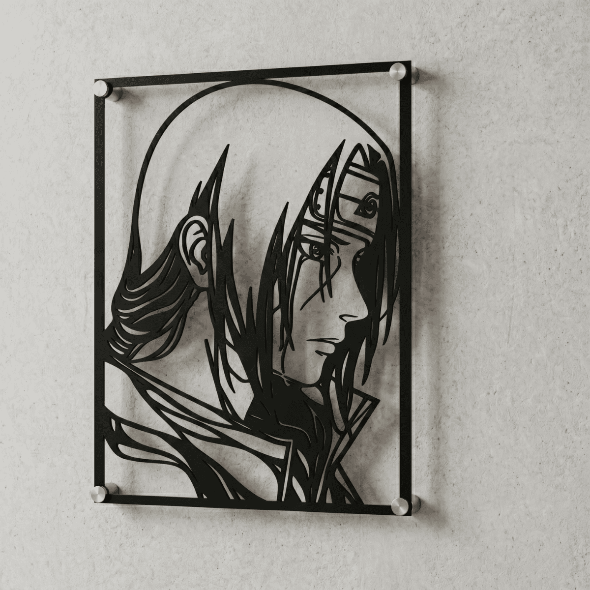 Cuadro Decorativo Anime Naruto Itachi Versión B en Acero