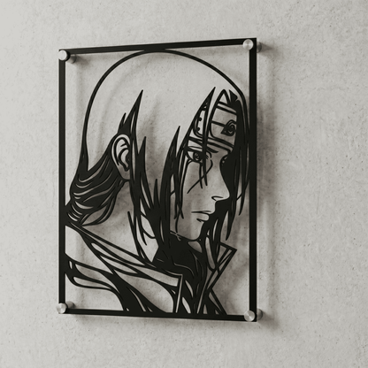 Cuadro Decorativo Anime Naruto Itachi Versión B en Acero