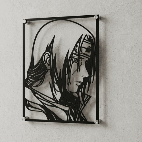 Cuadro Decorativo Anime Naruto Itachi Versión B en Acero
