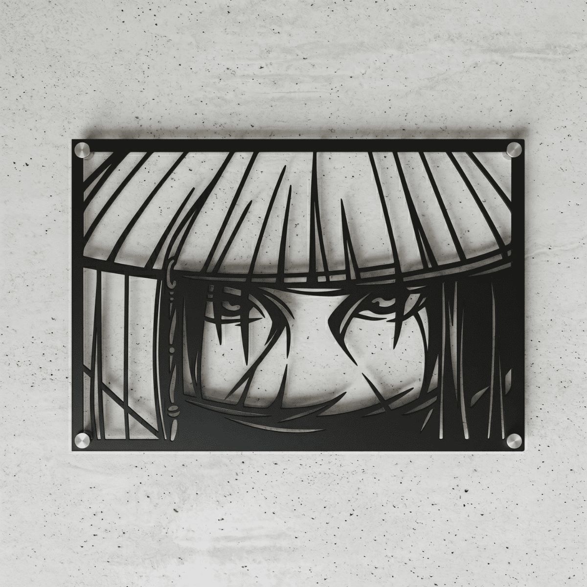Cuadro Decorativo Anime Naruto Itachi Uchiha en Acero