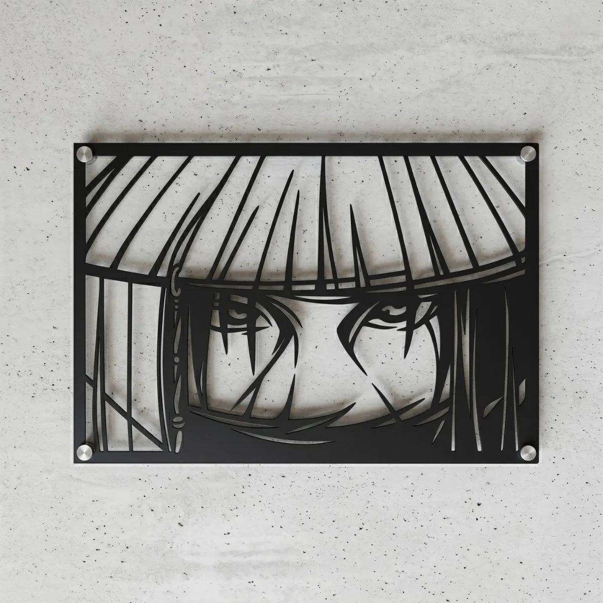 Cuadro decorativo en acero de Itachi Uchiha de Naruto cortado a láser - Noxhound