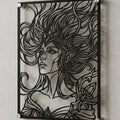 Cuadro decorativo en acero de Janna de League of Legends cortado a láser - Noxhound