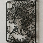 Cuadro decorativo en acero de Janna de League of Legends cortado a láser - Noxhound