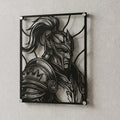 Cuadro decorativo en acero de Jarvan IV de League of Legends cortado a láser - Noxhound