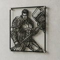 Cuadro decorativo en acero de Jayce de League of Legends cortado a láser - Noxhound