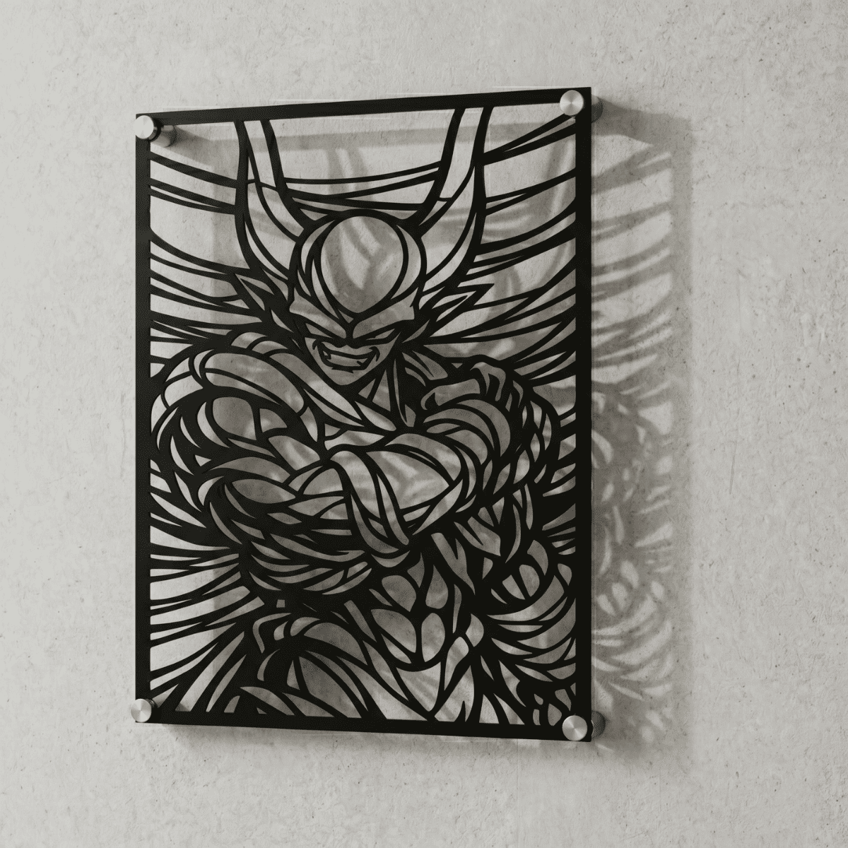 Cuadro Decorativo Anime Dragon Ball Janemba en Acero