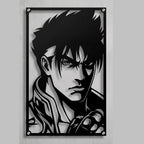 Cuadro Decorativo Videojuego Tekken Jin Kazama en Acero