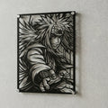 Cuadro decorativo en acero de Jiraya de Naruto cortado a láser - Noxhound