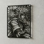 Cuadro decorativo en acero de Jiraya de Naruto cortado a láser - Noxhound