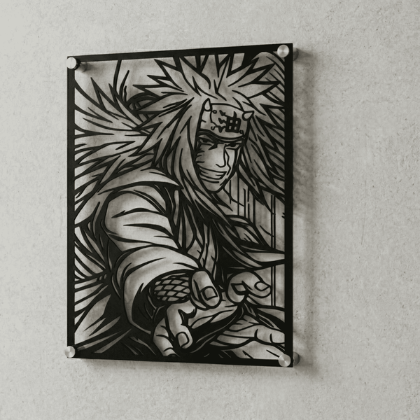 Cuadro Decorativo Anime Naruto Jiraya en Acero