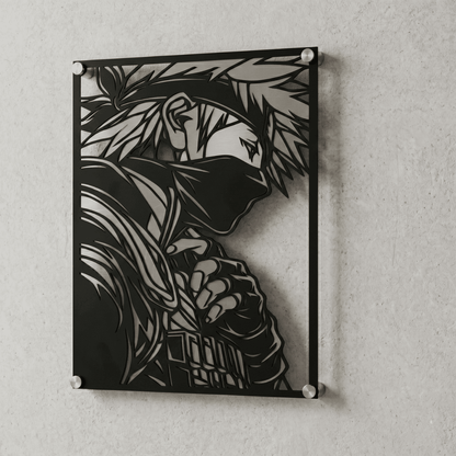 Cuadro Decorativo Anime Naruto Kakashi Hatake en Acero
