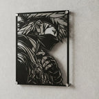 Cuadro decorativo en acero de Kakashi Hatake de Naruto cortado a láser - Noxhound