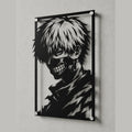 Cuadro decorativo en acero de Ken Kaneki de Tokyo Ghoul cortado a láser - Noxhound
