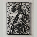 Cuadro Decorativo Anime Rurouni Kenshin Himura en Acero