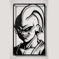 Cuadro decorativo en acero de Kid Buu de Dragon Ball cortado a láser - Noxhound