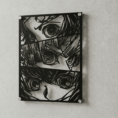 Cuadro Decorativo Anime Kimetsu no Yaiba Kimetsu Team en Acero
